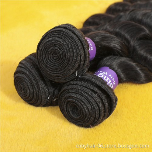 Papal Accept 10A Loose Deep Wave Bundles with Closure Peruvian Hair with Closure Remy 100% Human Hair Bundles With Frontal